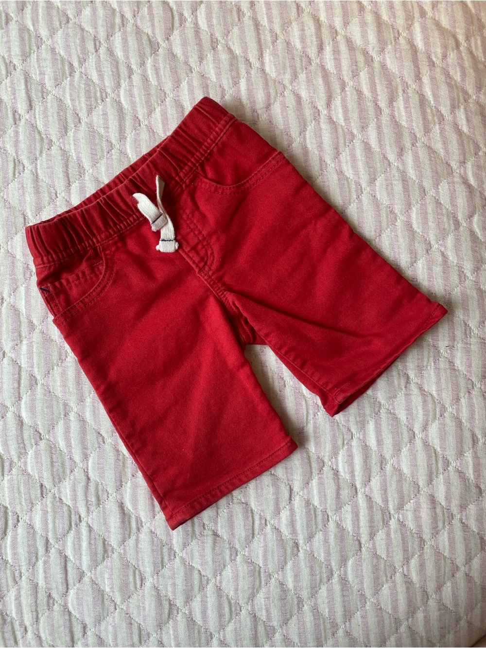 GAP Red Drawstring Pull-On Shorts for Kids